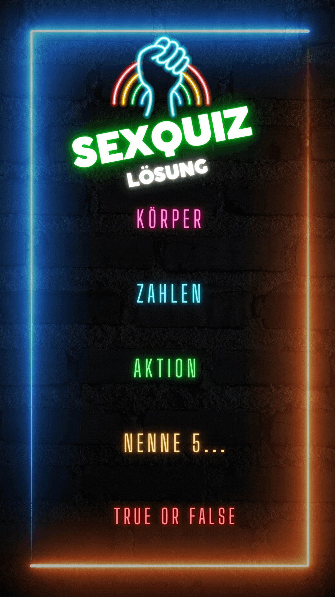 Sex Quiz Lösung